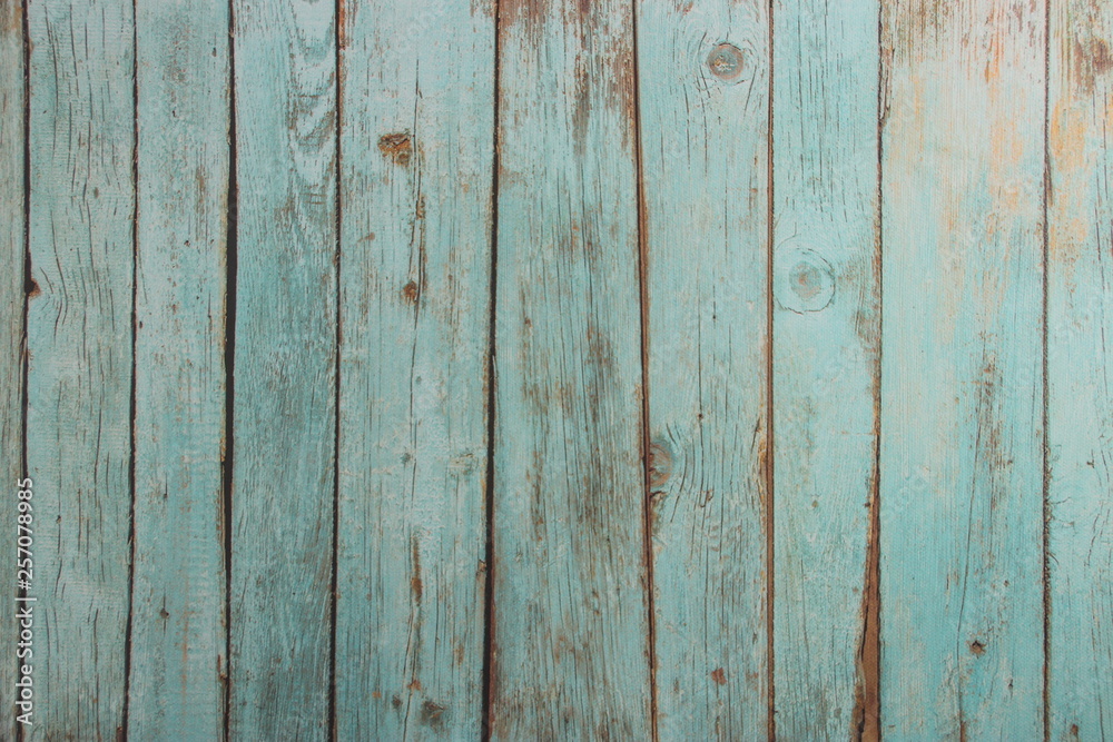 Planches en bois bleu