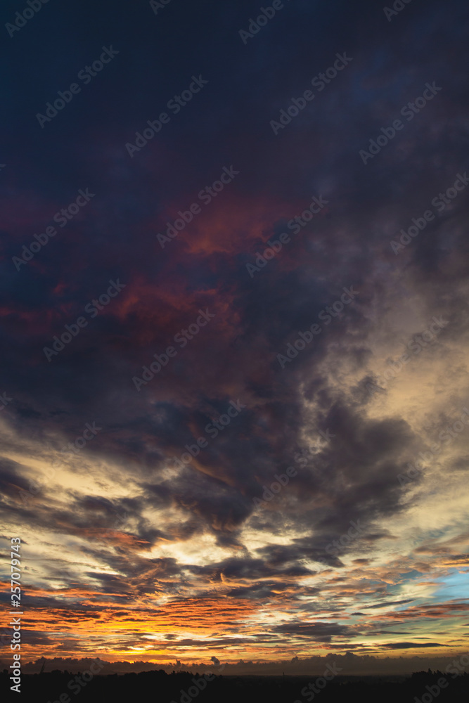 Deep Contrast Dramatic Sky At Sunset Deep Contrast Dramatic Sky At Sunset