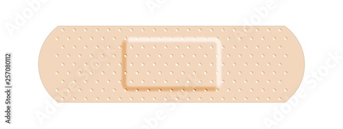 Beige adhesive bandage bandaid photo