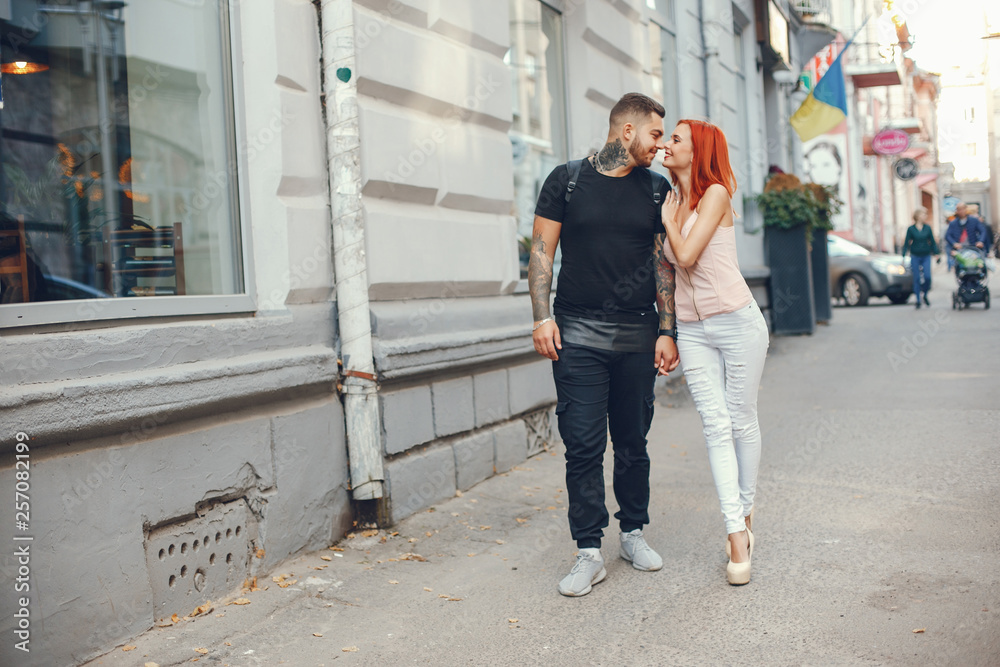 couple in a town couple in a town