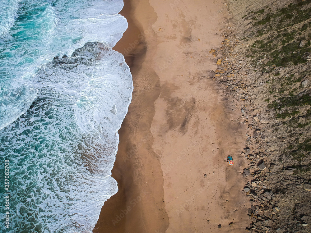 Amazing sandy beach. Aerial view. Amazing sandy beach. Aerial view.