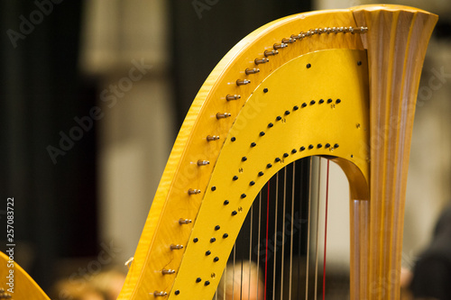 The stage is ready for the orchestra