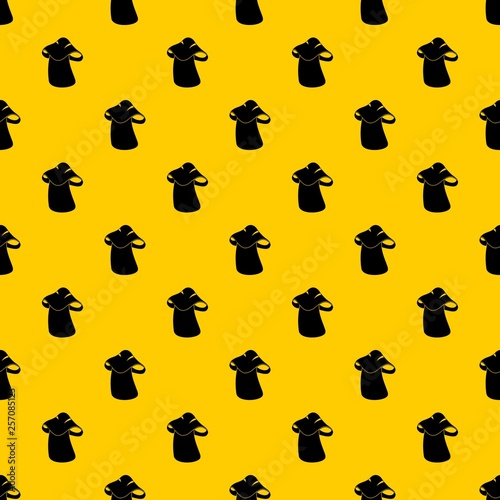 Boletus pattern seamless vector repeat geometric yellow for any design