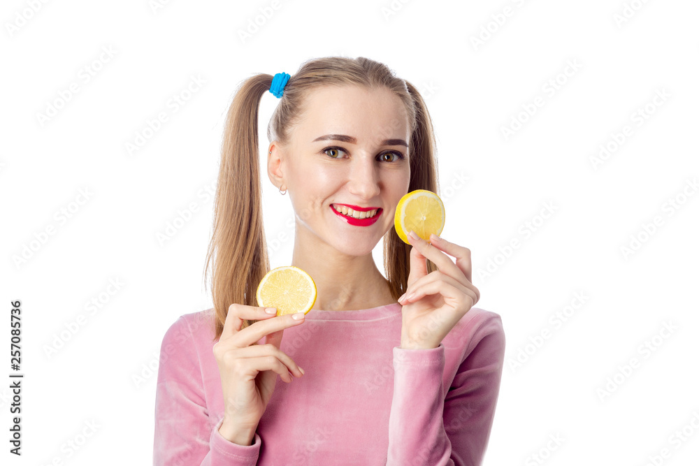 girl with lemon girl with lemon