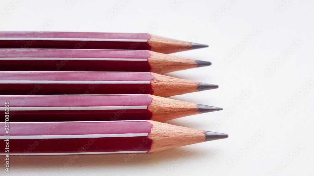 Fototapeta premium color pencils isolated on white background