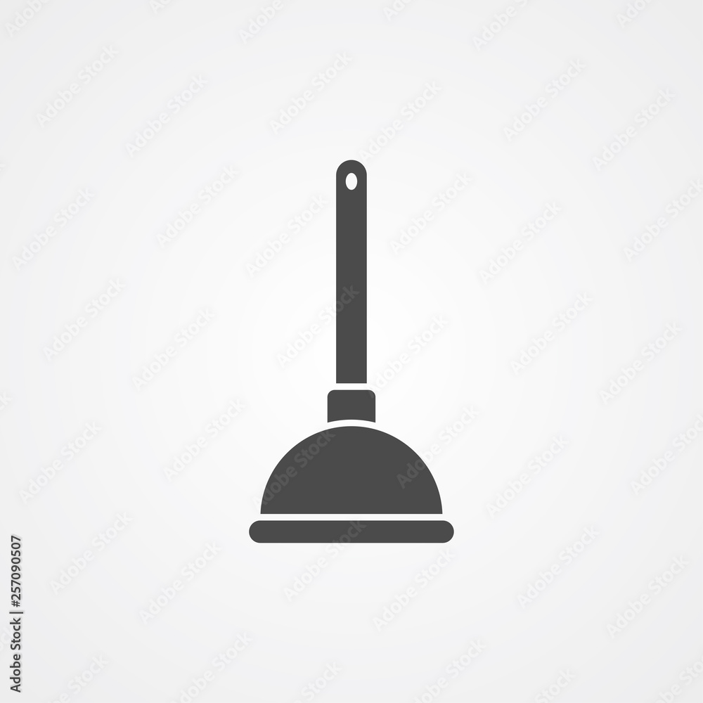 Plunger vector icon sign symbol Plunger vector icon sign symbol