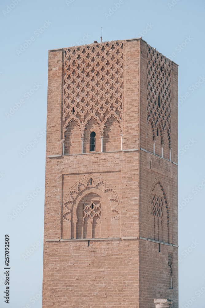 The Hassan Tower in Rabat, Morocco. The Hassan Tower in Rabat, Morocco.
