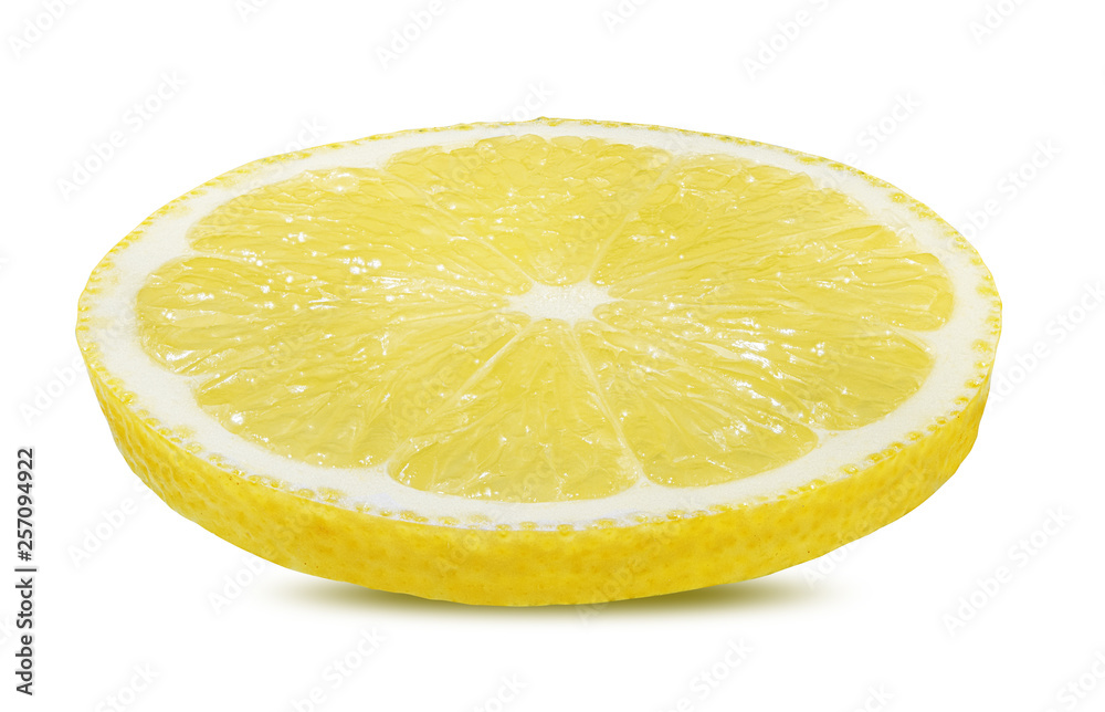 Fresh lemon slices isolated on white background with clipping path Fresh lemon slices isolated on white background with clipping path