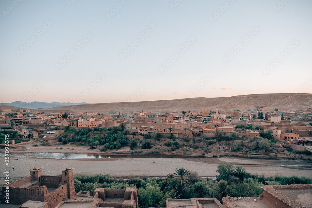 nice architecture of Ait Ben Haddou in Morocco