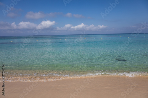 Beach, Sand and Water of West Bay, Roatan, Honduras photo