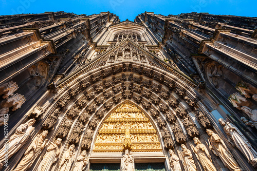 Cologne Cathedral facade details, Germany