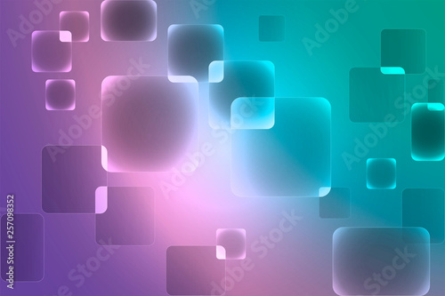 Creative abstract wallpaper with tetragons. Trendy geometric composition with gentle gradient.