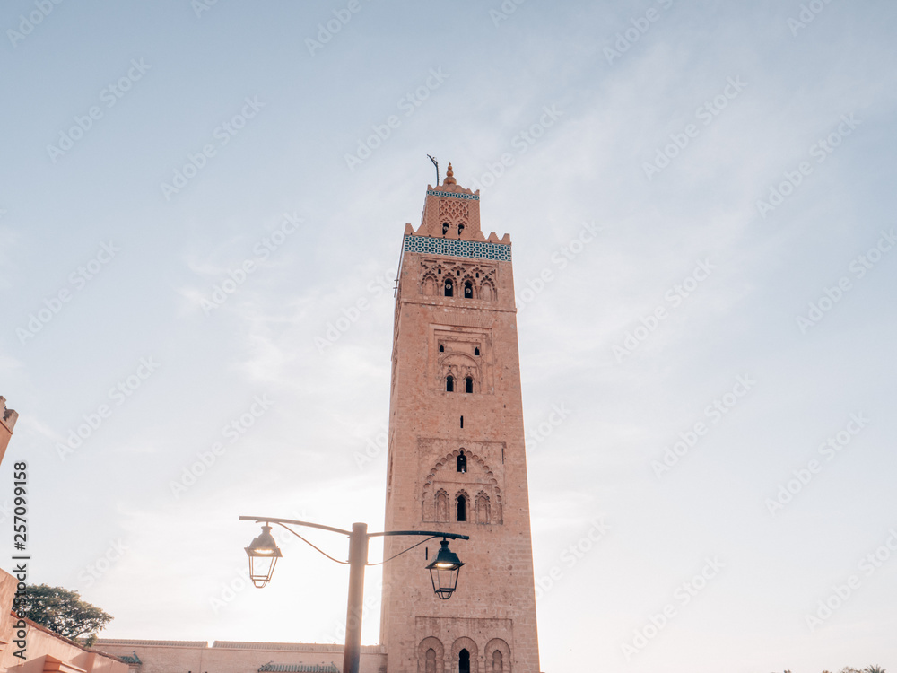 a nice mosque in marrakech, morocco