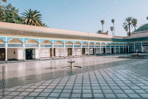 beautiful Bahia Palace in Marrakech, Morocco © SmallWorldProduction