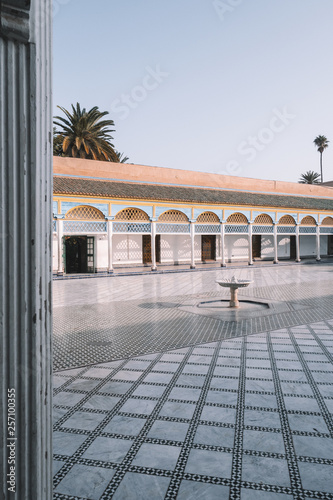 beautiful Bahia Palace in Marrakech, Morocco © SmallWorldProduction