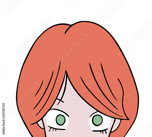 woman head illustration