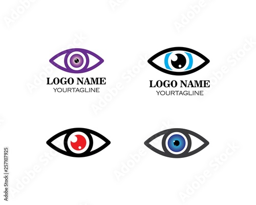 Eye icon Logo vector Template