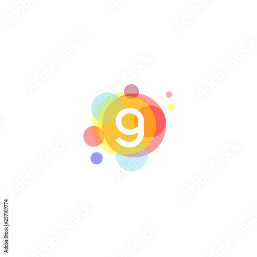Colorful 9 Logo Inspiration