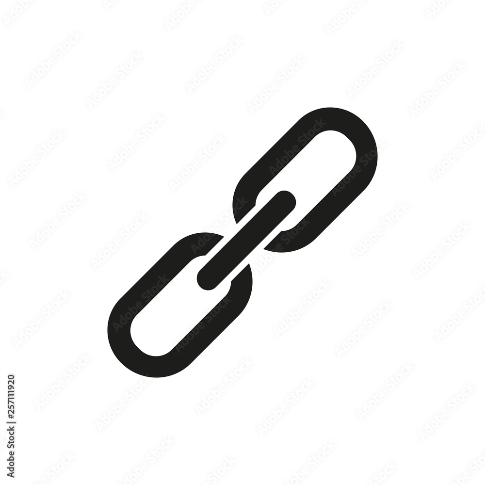 Link vector illustration. Flat design icon. Link vector illustration. Flat design icon.