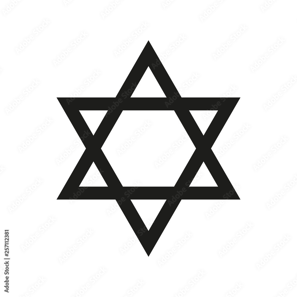 Star of David vector illustration. Judaism. Flat design icon. Isolated. Star of David vector illustration. Judaism. Flat design icon. Isolated.