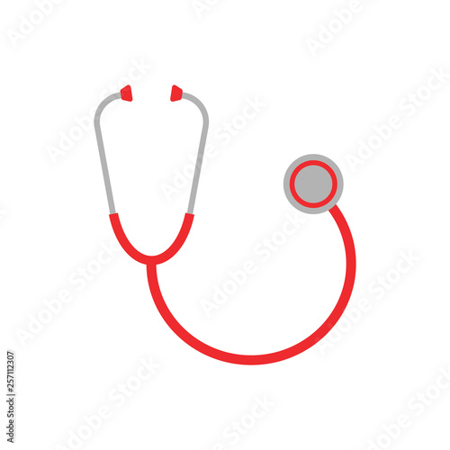Stethoscope icon. Vector illustration. Isolated.