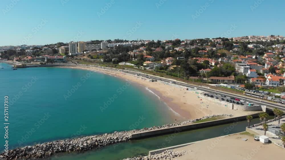 Vista Panoramica da Praia de Caxias em Oeiras Portugal