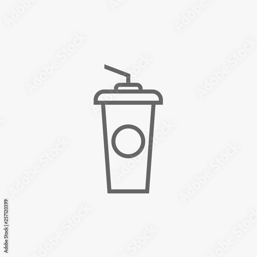 Disposable coffee cup icon vector illustration