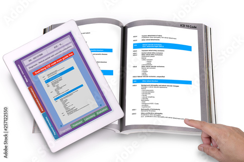 Medical record technology for ICD code searching quickly and simple. photo