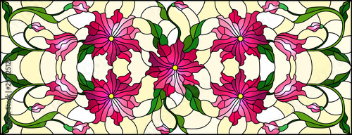 Illustration in stained gla...