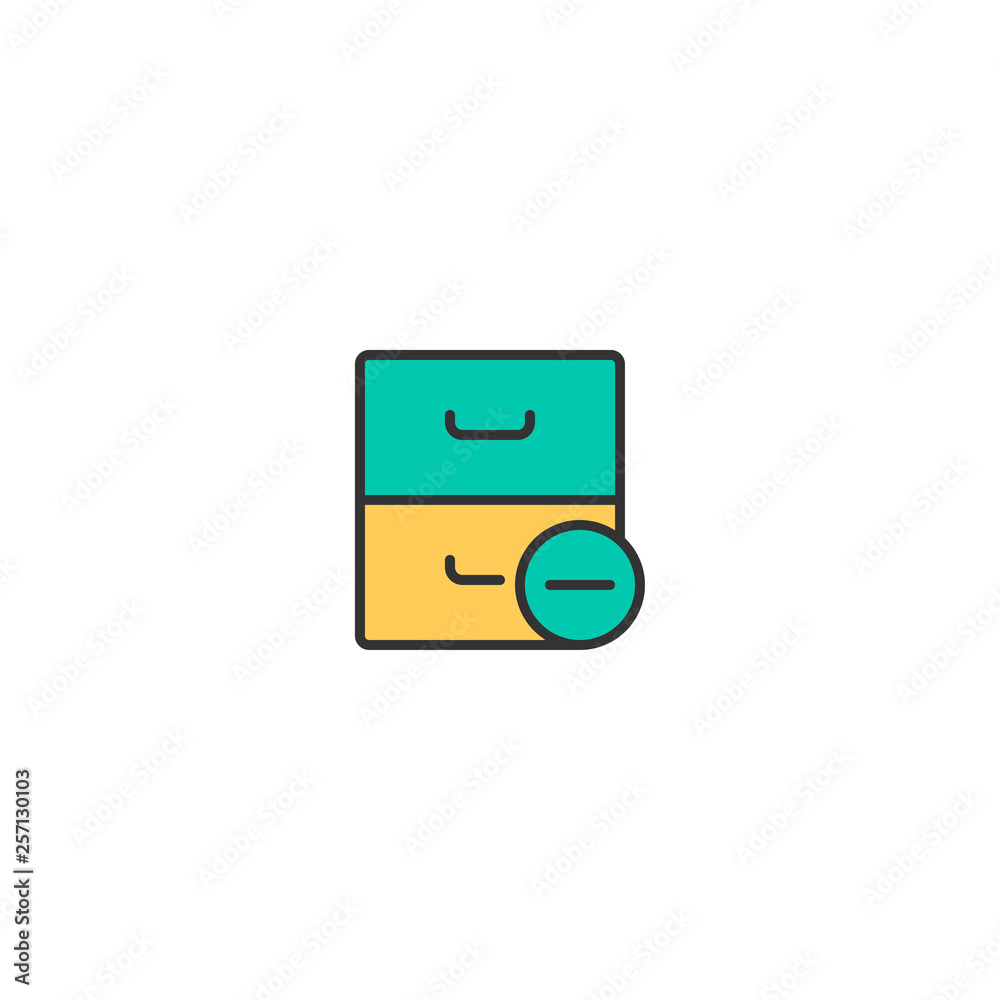 Archive icon design. Interaction icon vector design Archive icon design. Interaction icon vector design