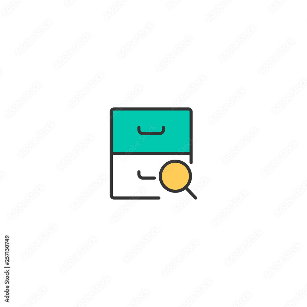Archive icon design. Interaction icon vector design Archive icon design. Interaction icon vector design