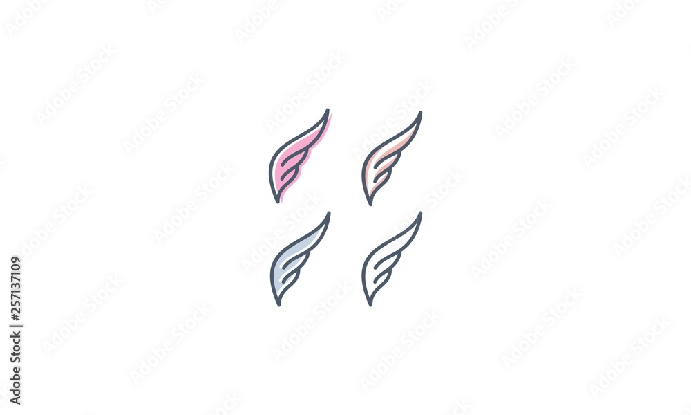 wing logo vector