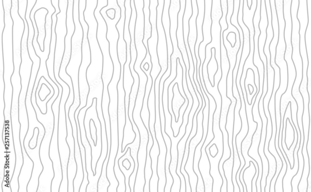 Seamless Wooden Pattern Wood Grain Texture Dense Lines Light Grey Background Vector 