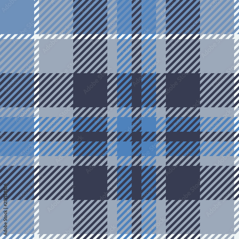 Plaid or tartan vector is background or texture in many color Plaid or tartan vector is background or texture in many color