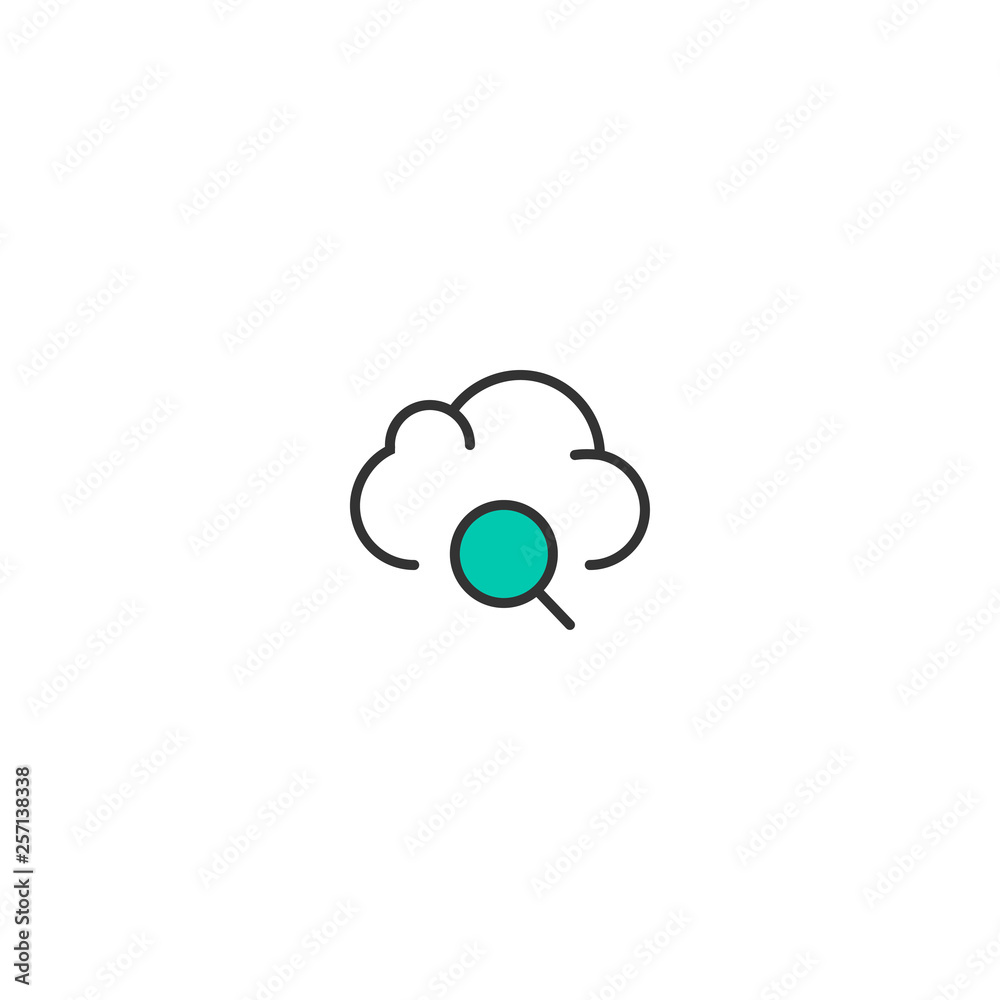 Cloud Computing icon design. Interaction icon vector design Cloud Computing icon design. Interaction icon vector design