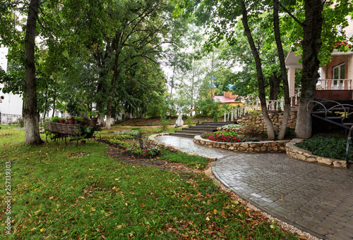 Monastery yard and architecture.