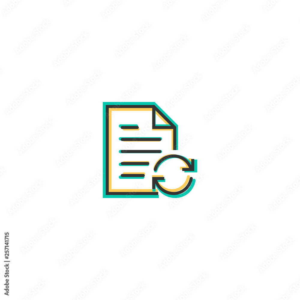 File icon design. Interaction icon vector design File icon design. Interaction icon vector design