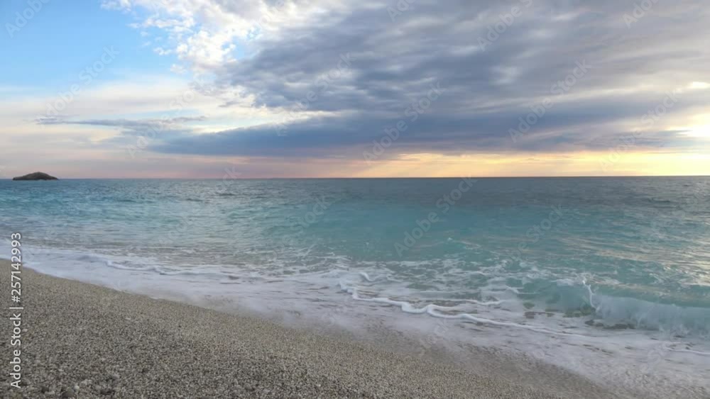 Wild Ionian sea in Lefkas island Greece Wild Ionian sea in Lefkas island Greece