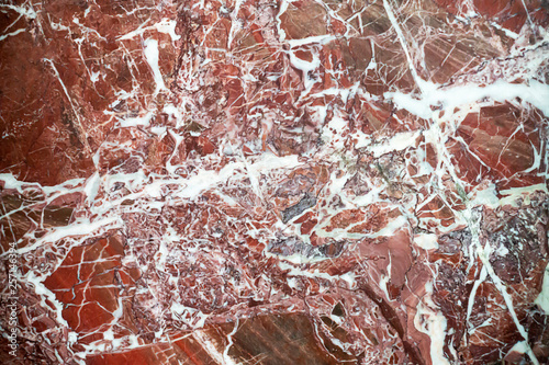 Red marble background or texture and copy space