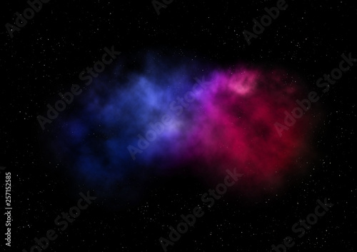 Small part of an infinite star field. 3D rendering