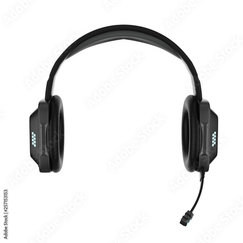headset or headphones isolated