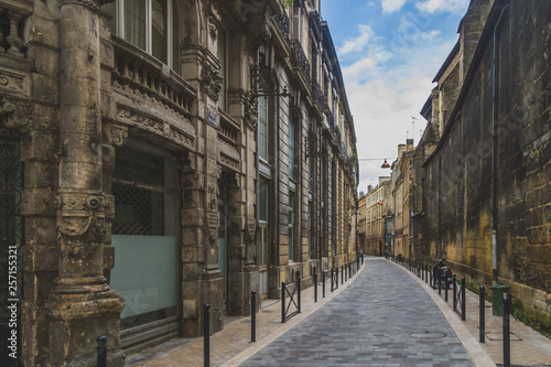 Street and buildings of Bordeaux, France