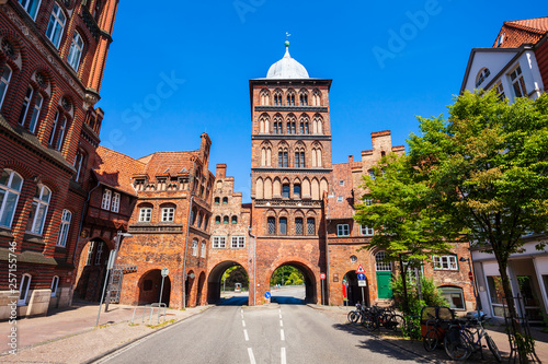 Burgtor Gate in Lubeck, Germany