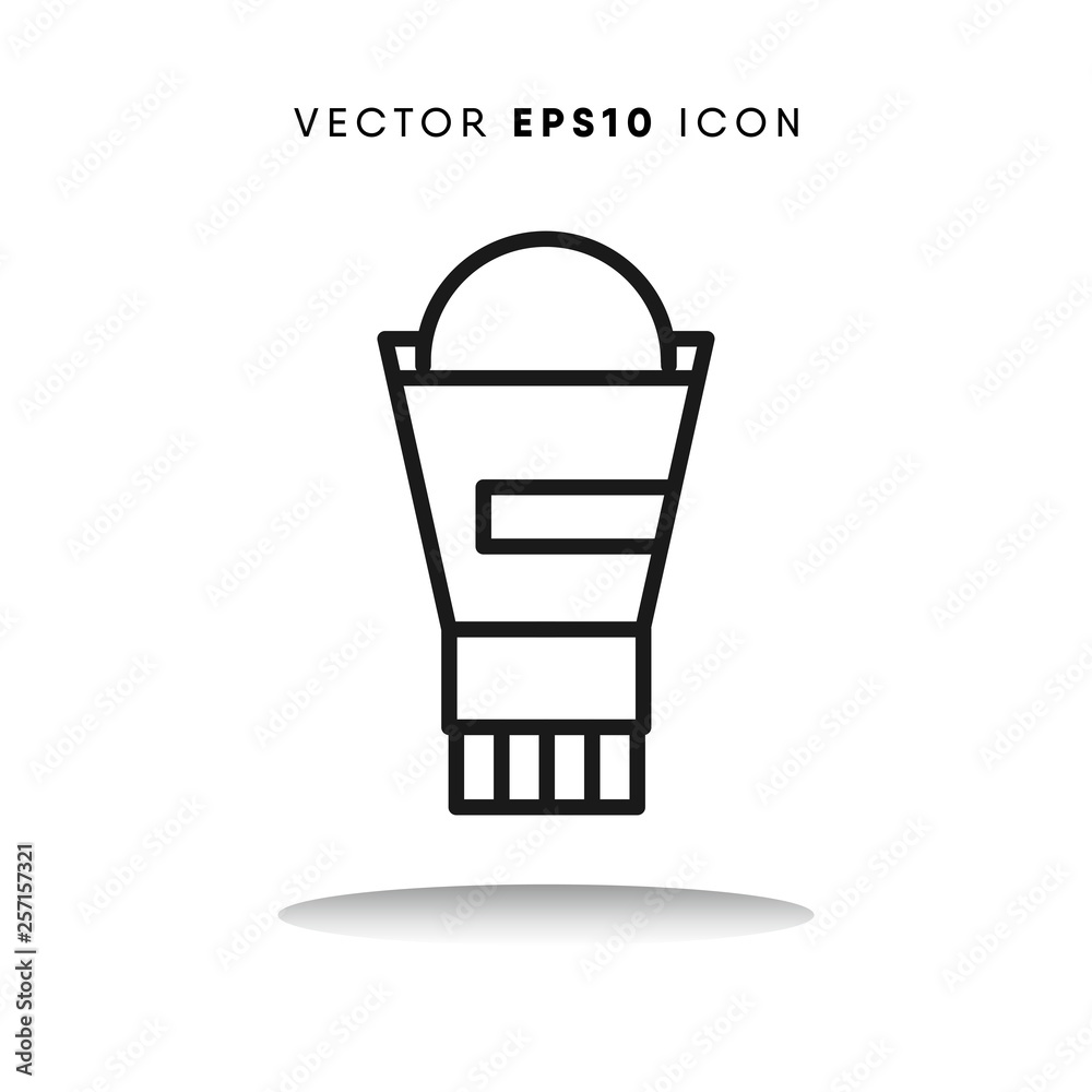 Lens hood vector icon Lens hood vector icon