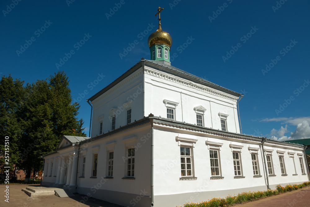 Cathedral of the Descent of the Holy Spirit in the Borovichi Holy Spirit Monastery. Borovichi, Russia