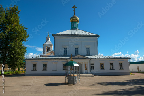 Cathedral of the Descent of the Holy Spirit in the Borovichi Holy Spirit Monastery. Borovichi, Russia