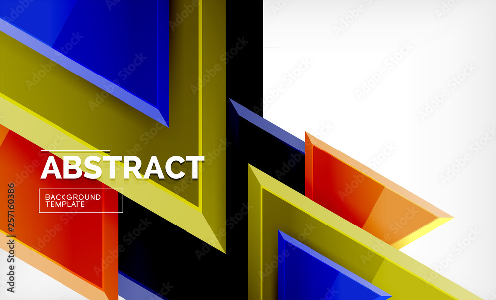 Tech futuristic geometric 3d shapes, minimal abstract background Tech futuristic geometric 3d shapes, minimal abstract background