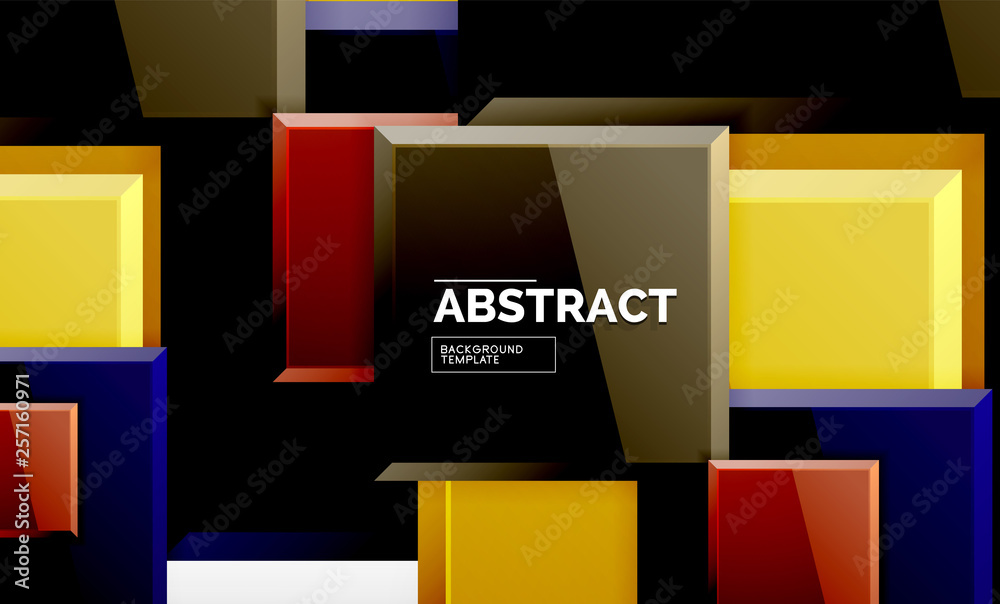 Geometric abstract background, modern square design Geometric abstract background, modern square design