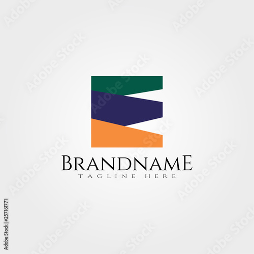 Free Download creative vector logo design with initial E letter,industrial logo - GFXLoad