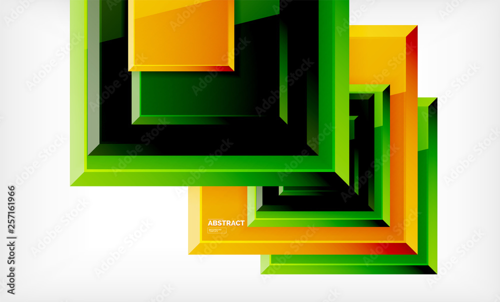 Square abstract background, glossy geometric design Square abstract background, glossy geometric design